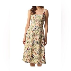 Christian Lacroix Cream Midi Sundress- worn once! Excellent condition.